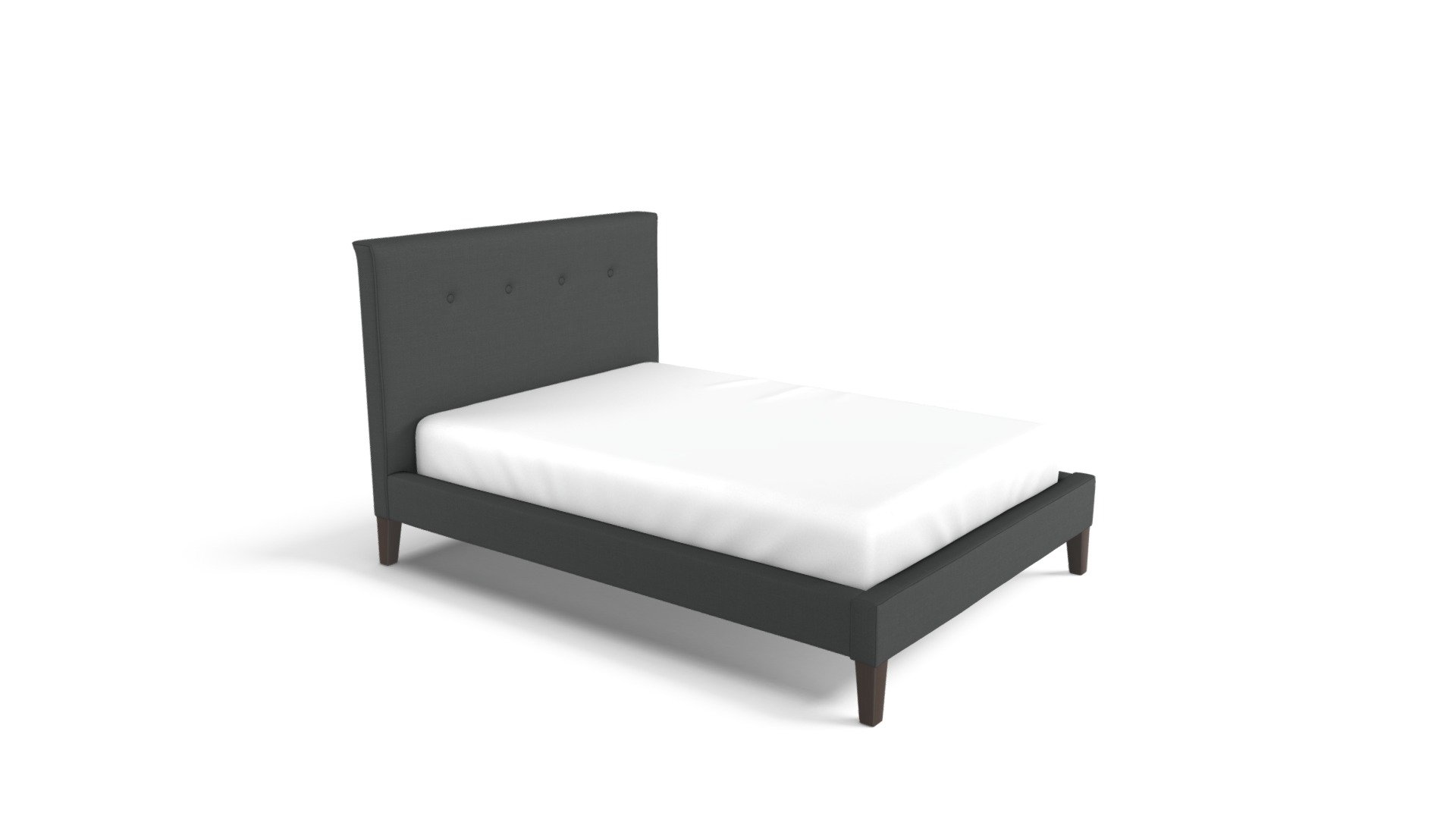 Capri Double Bed, Blacksmith Grey — Sketchfab embed 3D viewer