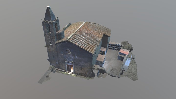 Església de Sant Climent de Peralta 3D Model