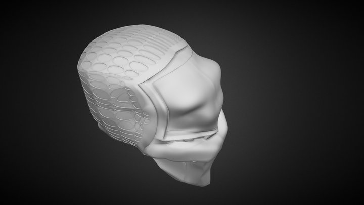 alien creature  head 3D Model