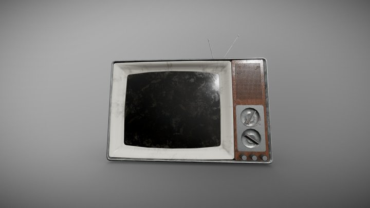 Retro TV 3D Model