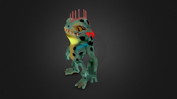 Frog Monster 3D Model