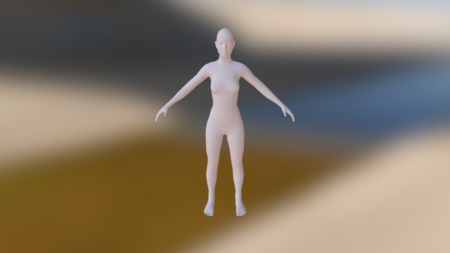 LeeMeredith_character modelling sem 2 retop 3D Model