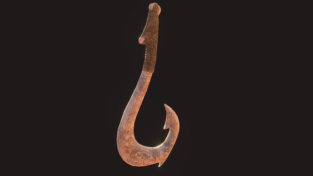 Maui's Fish Hook - Download Free 3D model by chrisfulkerson