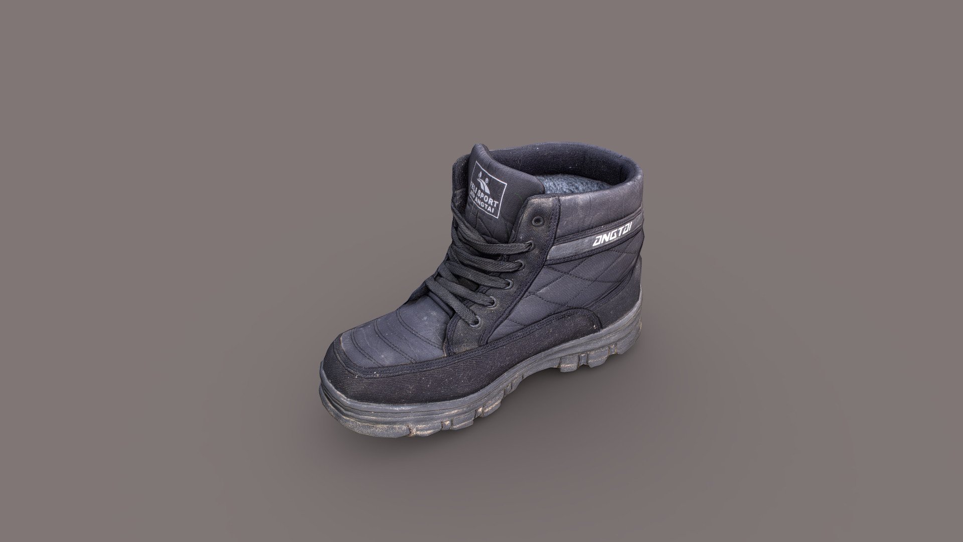 Boot low poly model