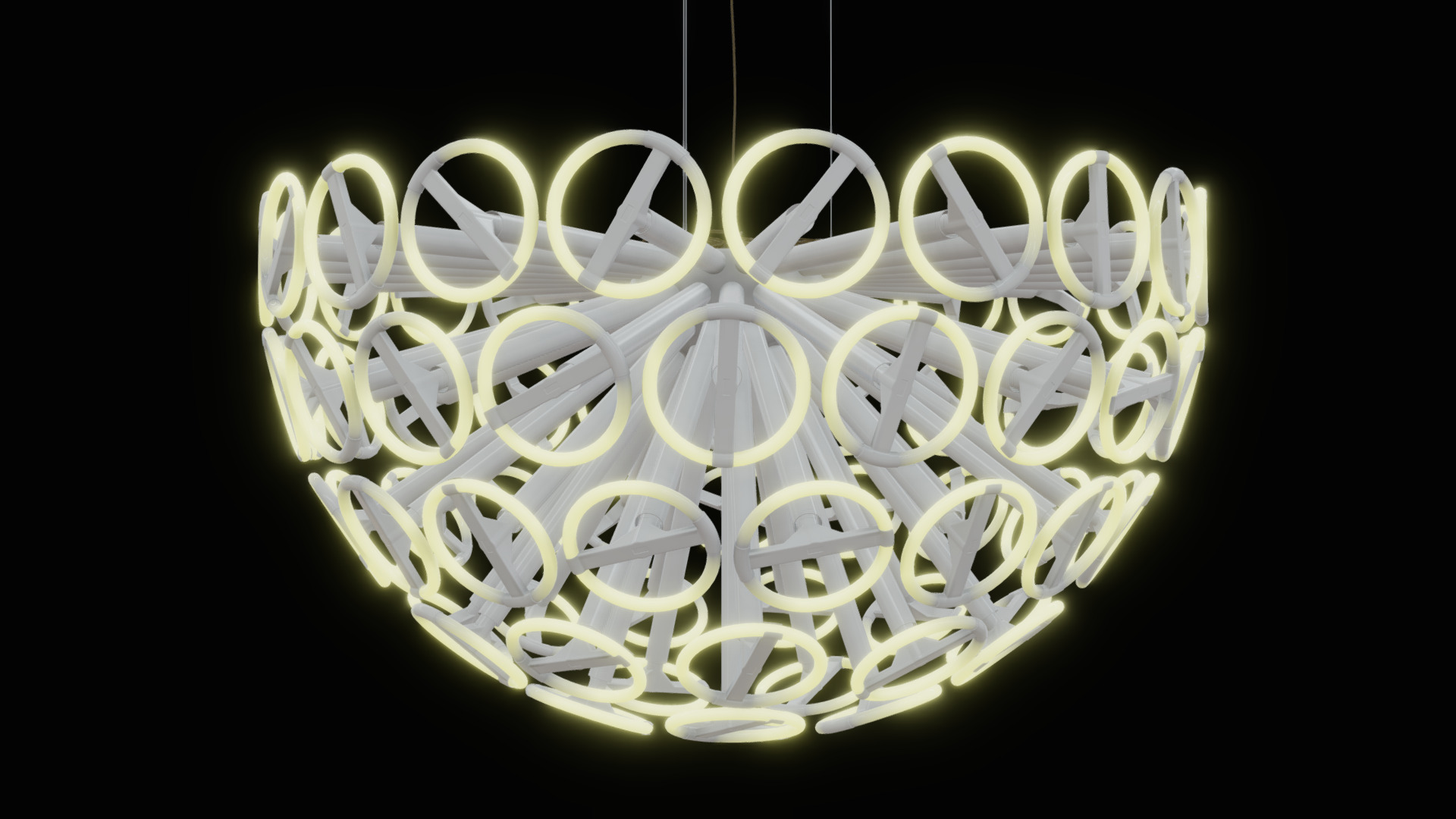 3D model Strala Calmares Ceiling Lamp - This is a 3D model of the Strala Calmares Ceiling Lamp. The 3D model is about a gold and black logo.