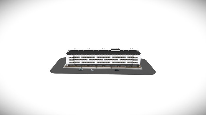 BUTECH_Fachada MM5 Pamplona_3D_OBJ 3D Model