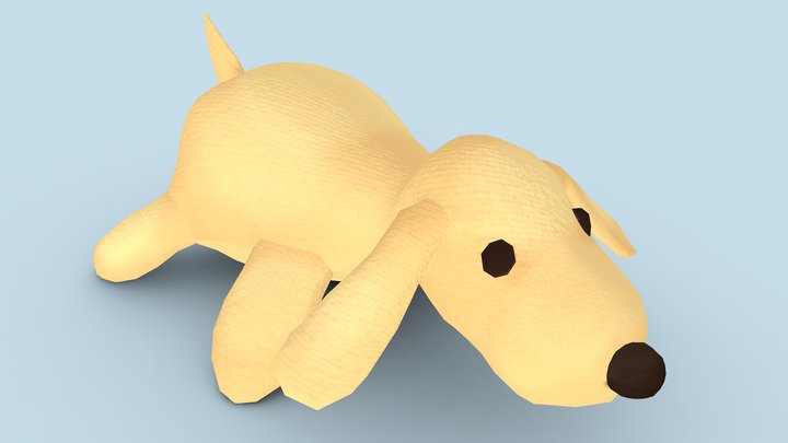 Dog plushie 3D Model