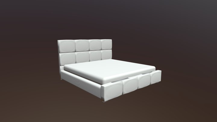 Кровать Стефания 3D Model
