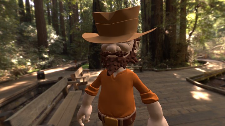 CG COOKIE - Modeling the Wrangler Game Character 3D Model