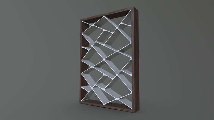 Library - Book rack - Shelving Unit 3D Model