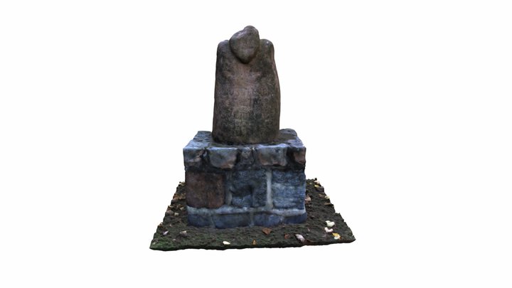 Prussian "baba" stone in Bartoszyce 3D Model