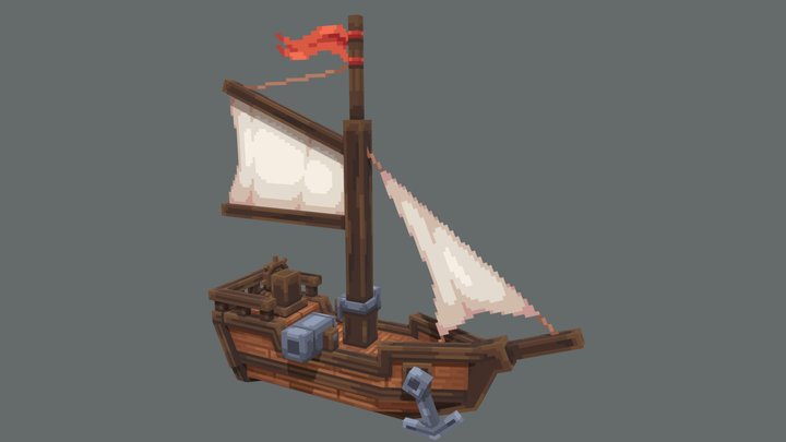 Small ship 3D Model