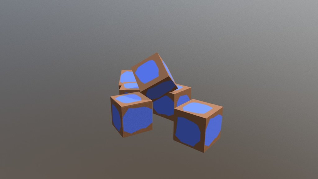 Cubes Blue - 3D model by Adrian_Szymoniak [15008d6] - Sketchfab