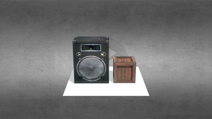 1DAEani08E Shakira Pestka Musicbox Shippingbox 3D Model