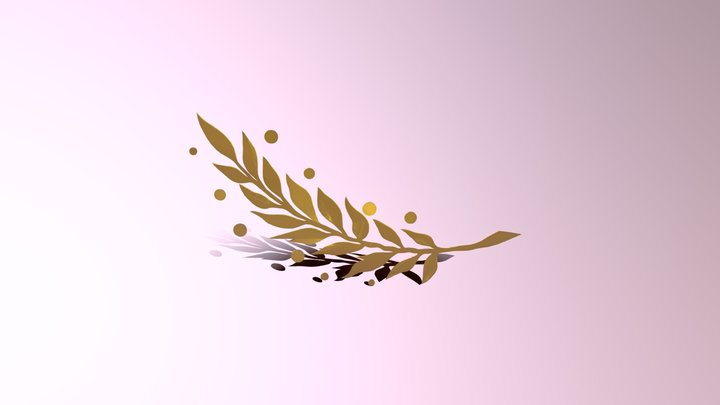feather-leaf-gold 3D Model