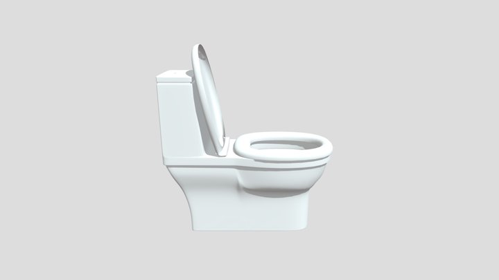 Toilet for bathroom 3D Model