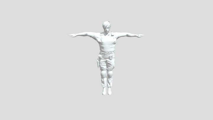 Leon Scott Kennedy (RE2 Remake) check desc 3D Model