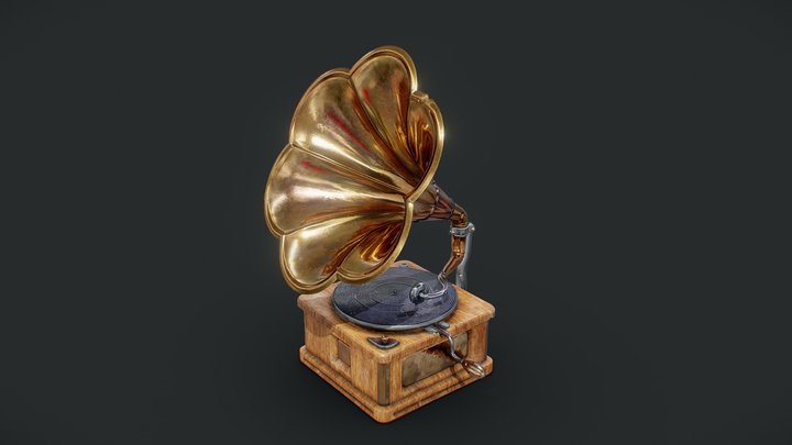 Phonograph 3D Model