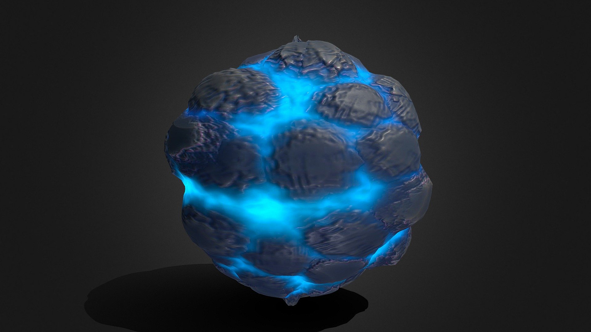 Stylized Blue Lava PLEXUS GAME 3D ASSET STORE