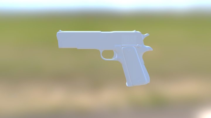 Practice Model : M1911 Gun 3D Model