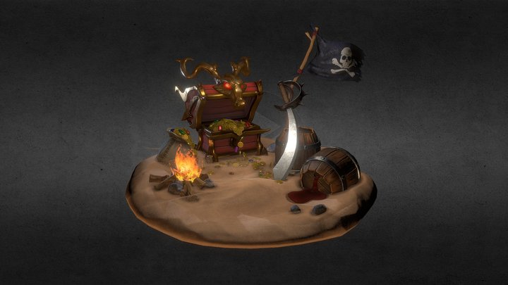 TreasureBox 3D Model