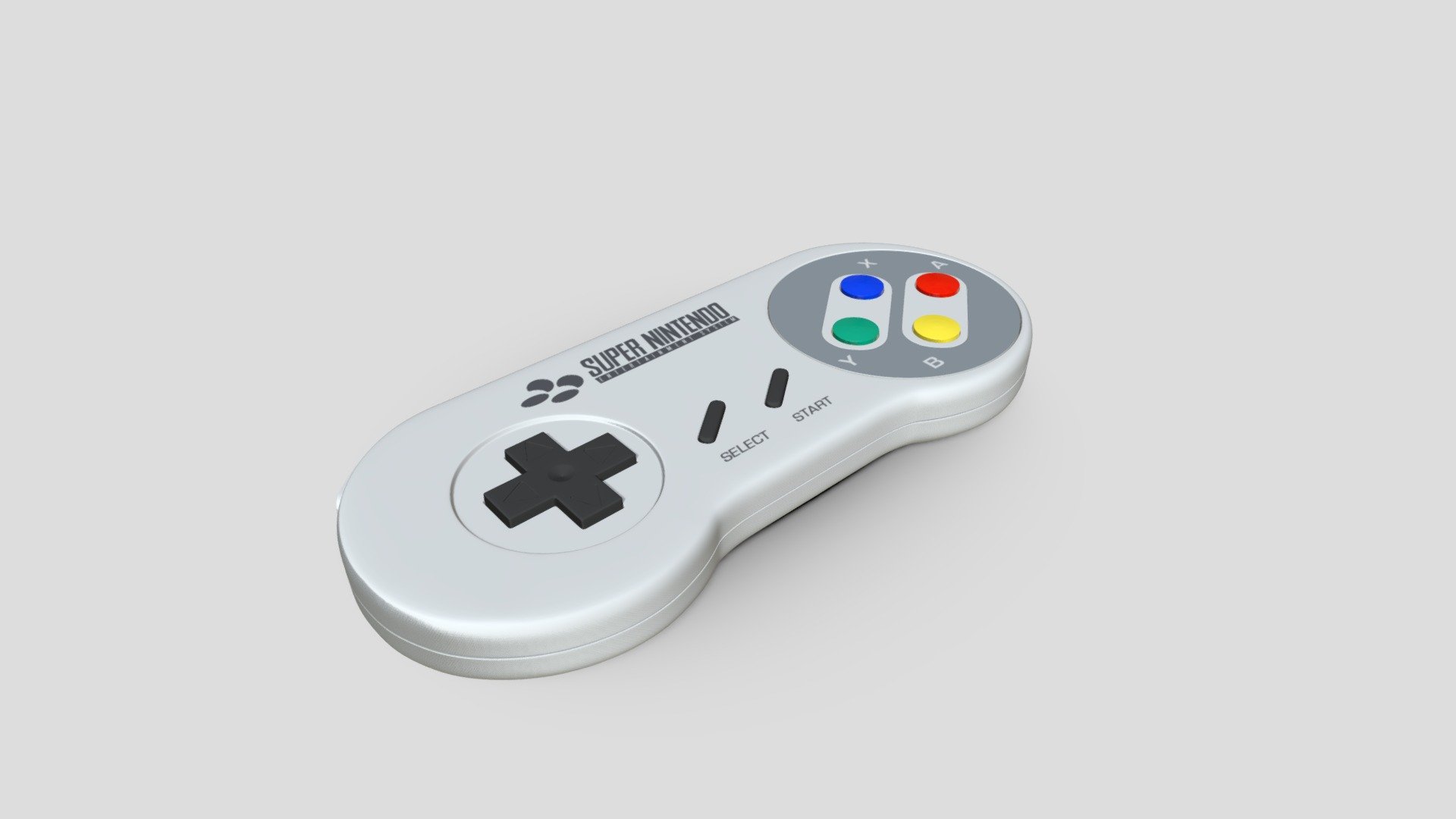 SNES Gamepad - 3D model by Kris Graph (@krisgraph) [1505043] - Sketchfab