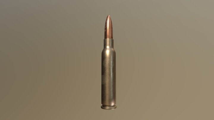 Bullet 6.5x55mm Swedish 3D Model
