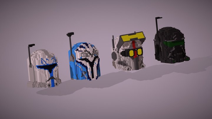 STAR WARS Helmets 3D Model
