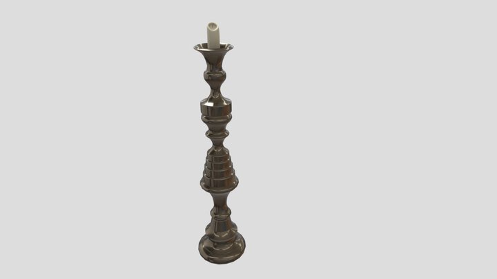 Antique Candlestick 3D Model