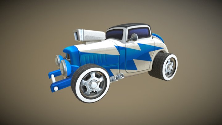 Hot Rod Flash Livery 3D Model