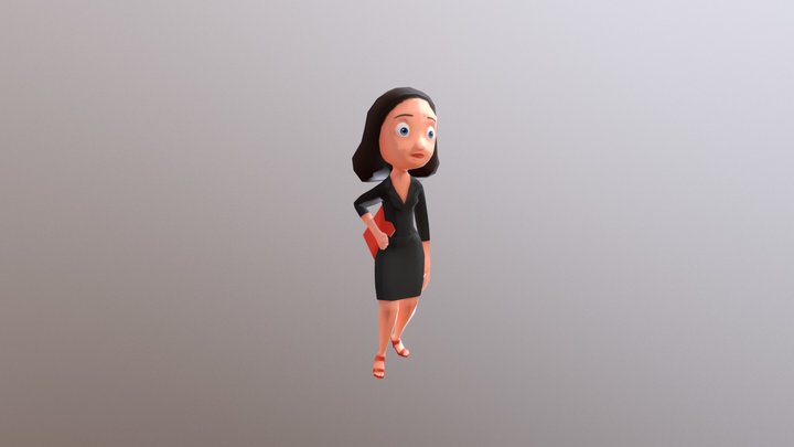 Admin manager toon 3D Model