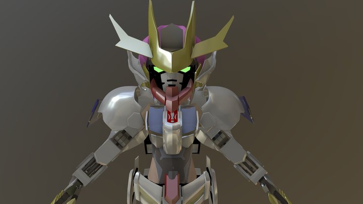 Barbatos Lupus Rex Gundam(girl.ver) 3D Model