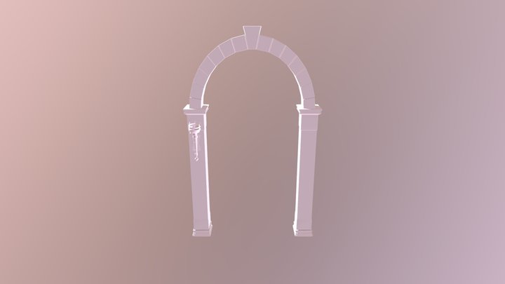 Arch and Torch 3D Model