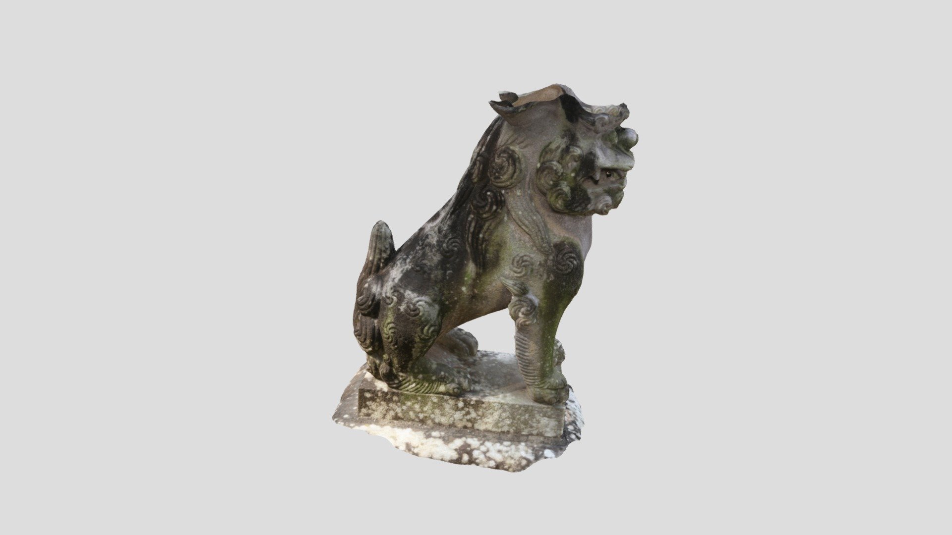 Lion Simplified 3d Mesh
