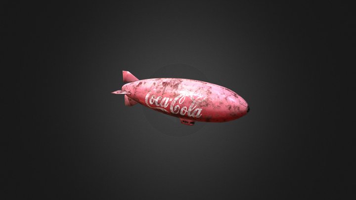 Zeppelin - Coca Cola 3D Model