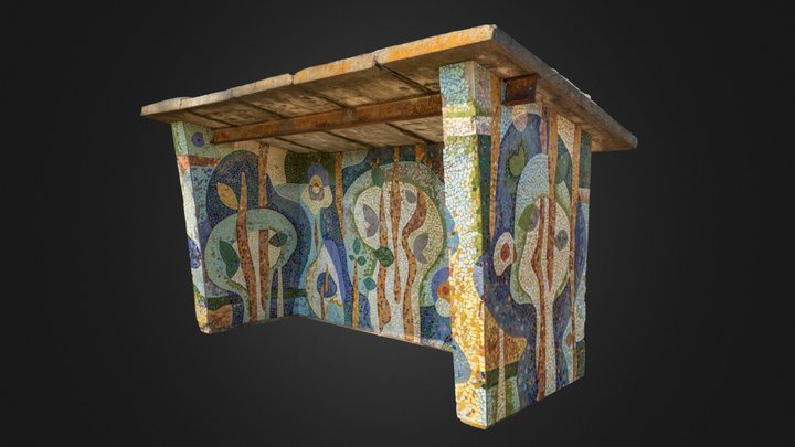 Klymenky, Mosaic Bus Stops, Ukraine 3D Model