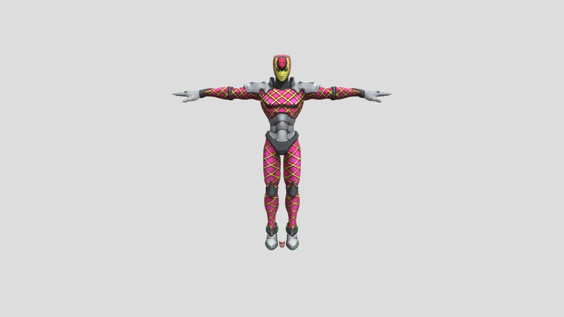 Low poly King Crimson pose GIF by Trevmarvel08 on DeviantArt