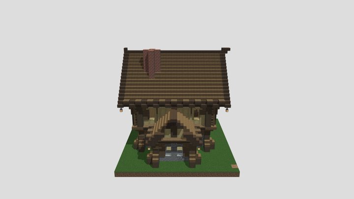 Medieval House | Minecraft 3D Model