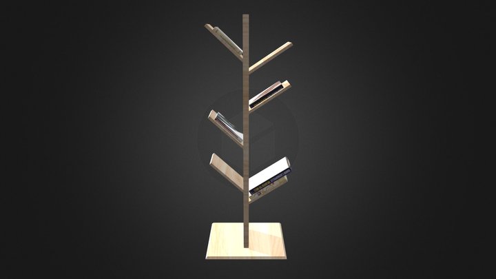 Book Shelf 3D Model