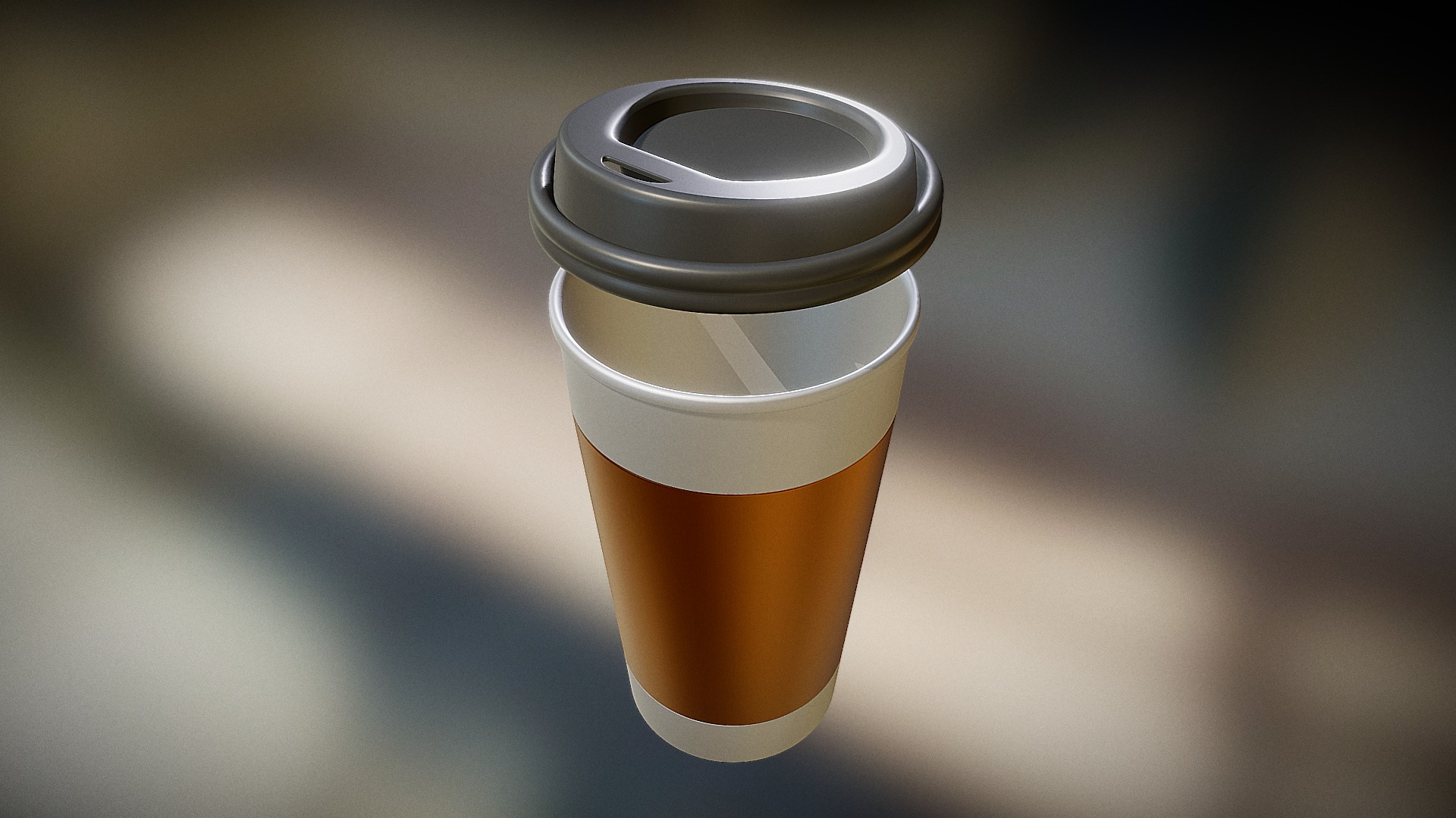 3D model Coffee To Go Cup Highpoly - This is a 3D model of the Coffee To Go Cup Highpoly. The 3D model is about a glass of beer.