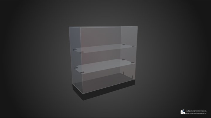 4ft Extra View Display Case 3D Model