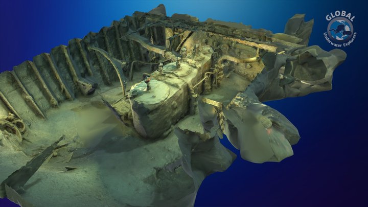 El Naranjito - Isla De La Gomera - Engine Room 3D Model