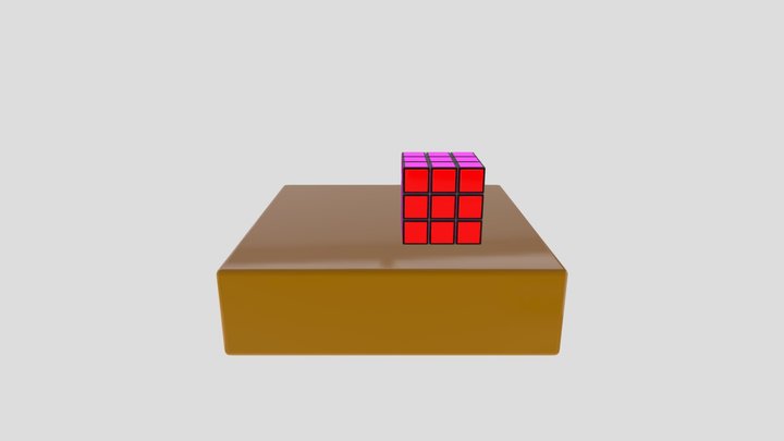 Rubics Cube 3D Crock Pot 3D Model