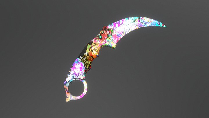Karambit - Sticker Shock 3D Model