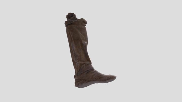 historical Leather Boot 3D Model