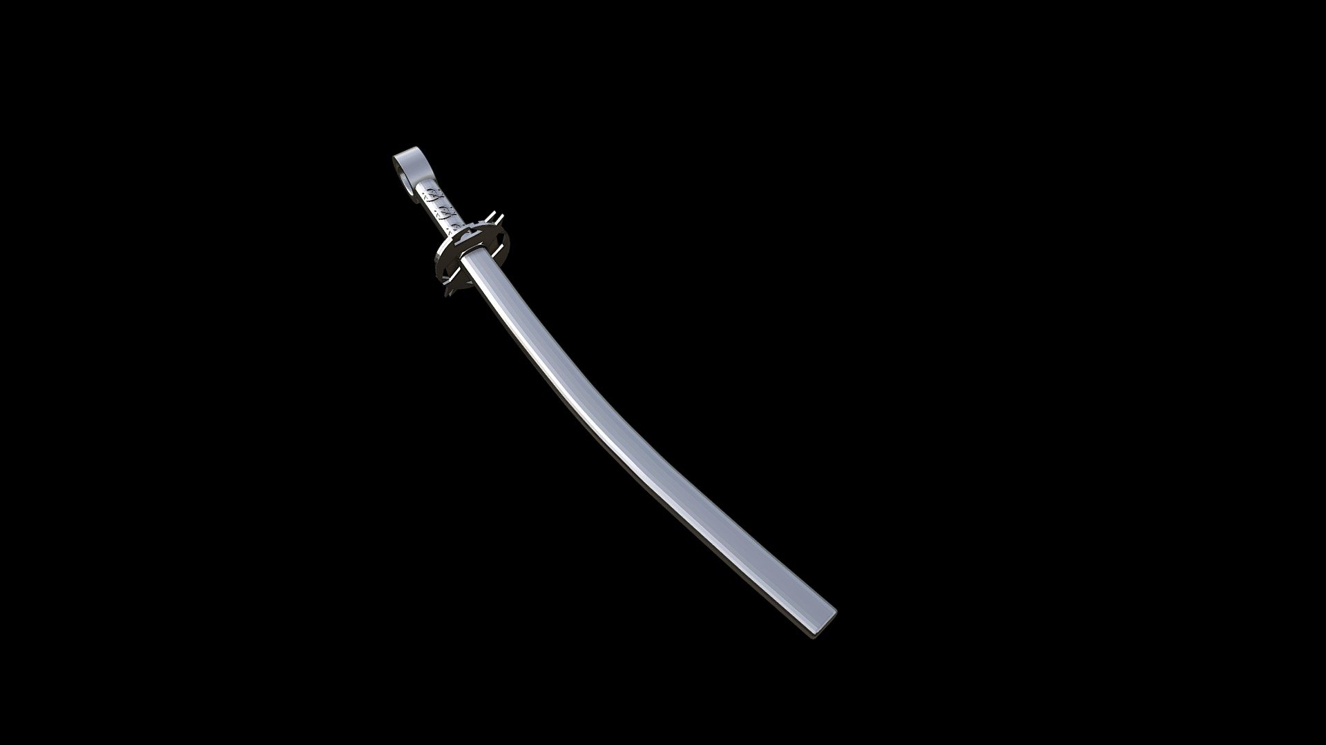 NiTride Katana (With Sheath) Pendant