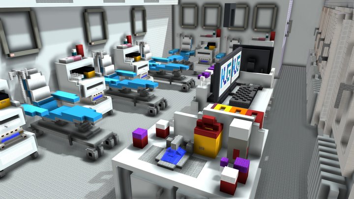 Don du sang HUG dans Minecraft 3D Model