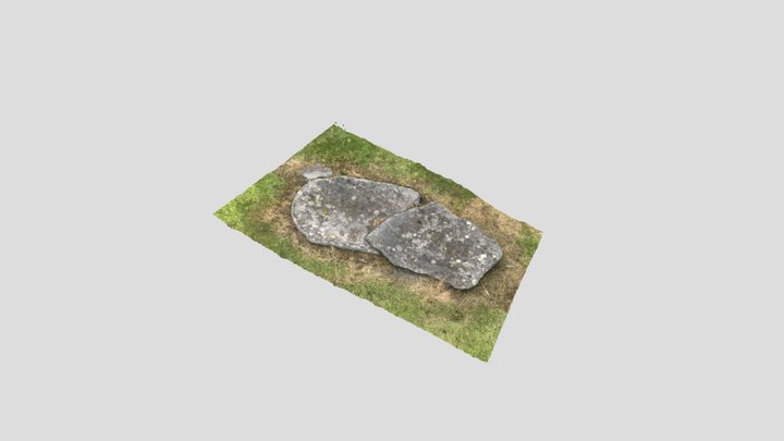 Ferns Cemetery Grave Marker 2 3D Model