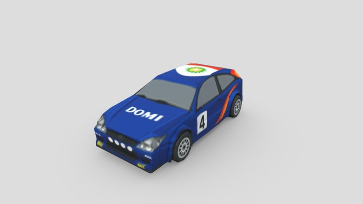 Ford Rally Car 3D Model