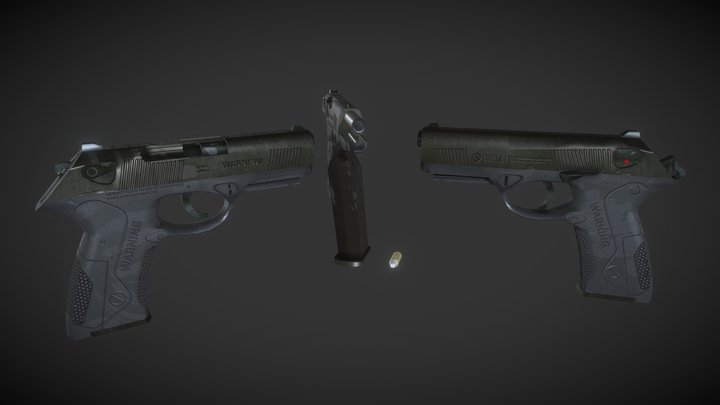 Beretta PX4 Storm pistol 3d model 3D Model